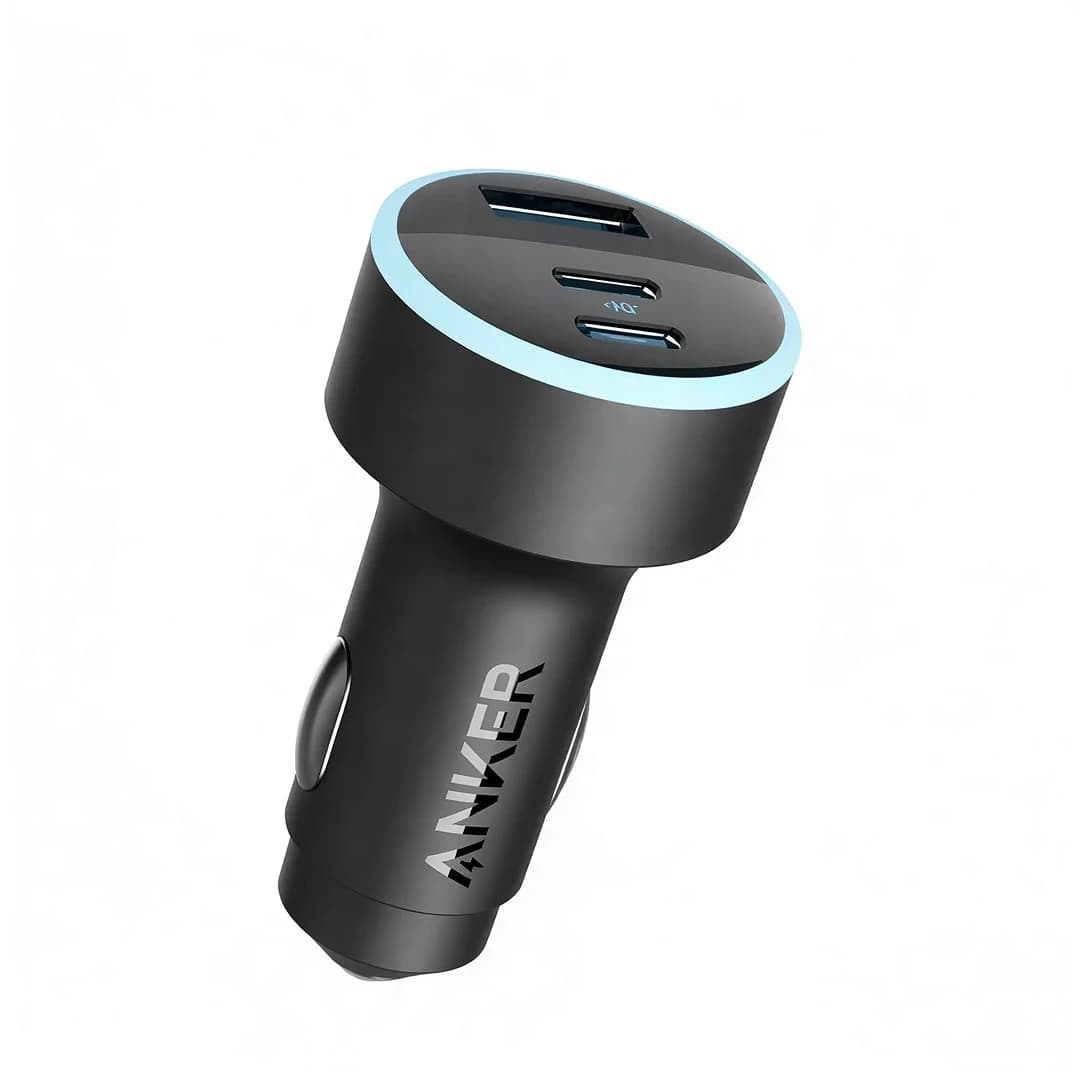 Chargeur de voiture Anker 335, 67 W, 3 ports (2 USB-C et 1 USB-A), noir