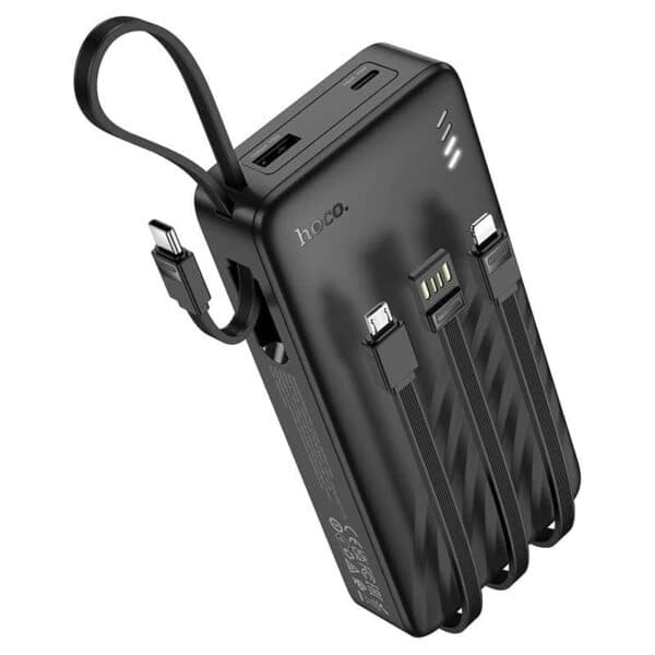 Power Bank 20000mAh J146A HOCO – 4 câbles intégrés
