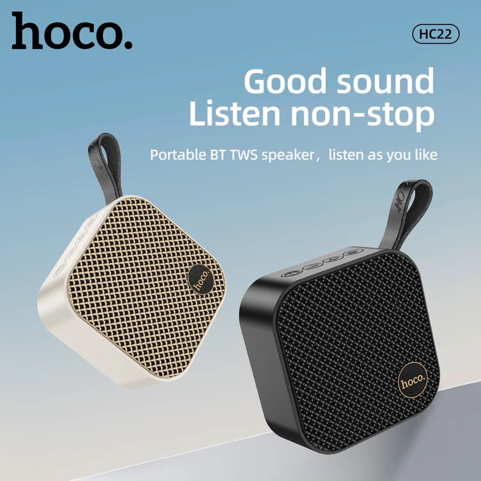 Haut-Parleur Bluetooth Hoco HC22 Technologie Bluetooth 5.2 Gold