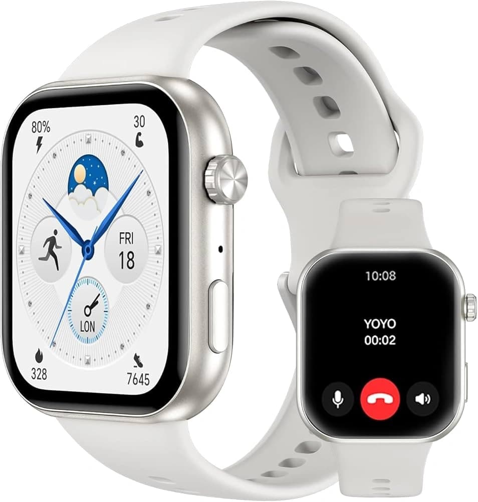 Montre connectée HONOR CHOICE InfoWear Watch 2i écran AMOLED 1,85 pouce, suivi de santé continu, appels Bluetooth.