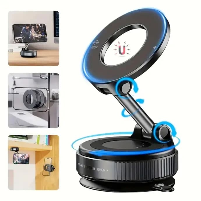 Support Telephon auto Vacuum Suction Magnetic Bracket K007 - Black